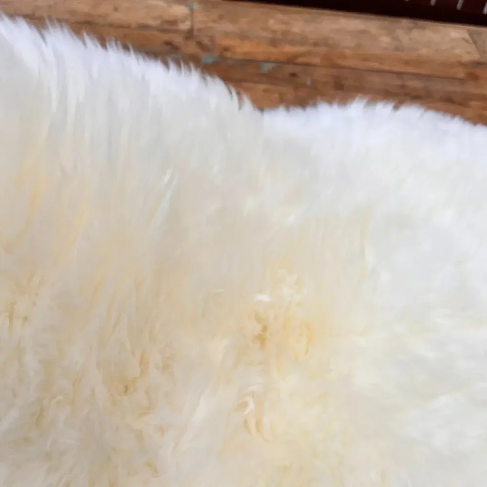 Ikea Genuine Sheepskin Throw Rug White 16